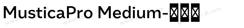 MusticaPro Medium字体转换